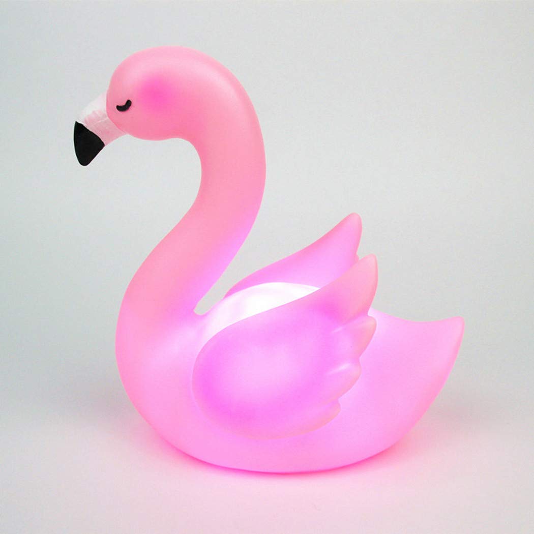 Fantasee LED Flamingo Night Light Decorative Light Battery Operated Baby Children Nursery Light for Bedroom Party Christmas Birthday Gift (Pink, Flamingo)