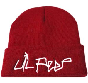beanie embroidery men women knit cap knitted hat skullies warm winter unisex ski hip hop hat (red)