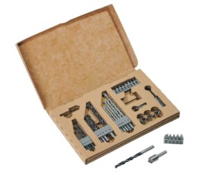 bosch professional 2607011716 34-piece screwdriver bit set (for wood, metal and stone, accessories for drill drivers)