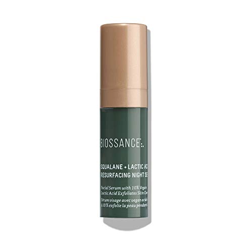 Biossance Squalane + Lactic Acid Resurfacing Night Serum - .13 Ounce Trial Size