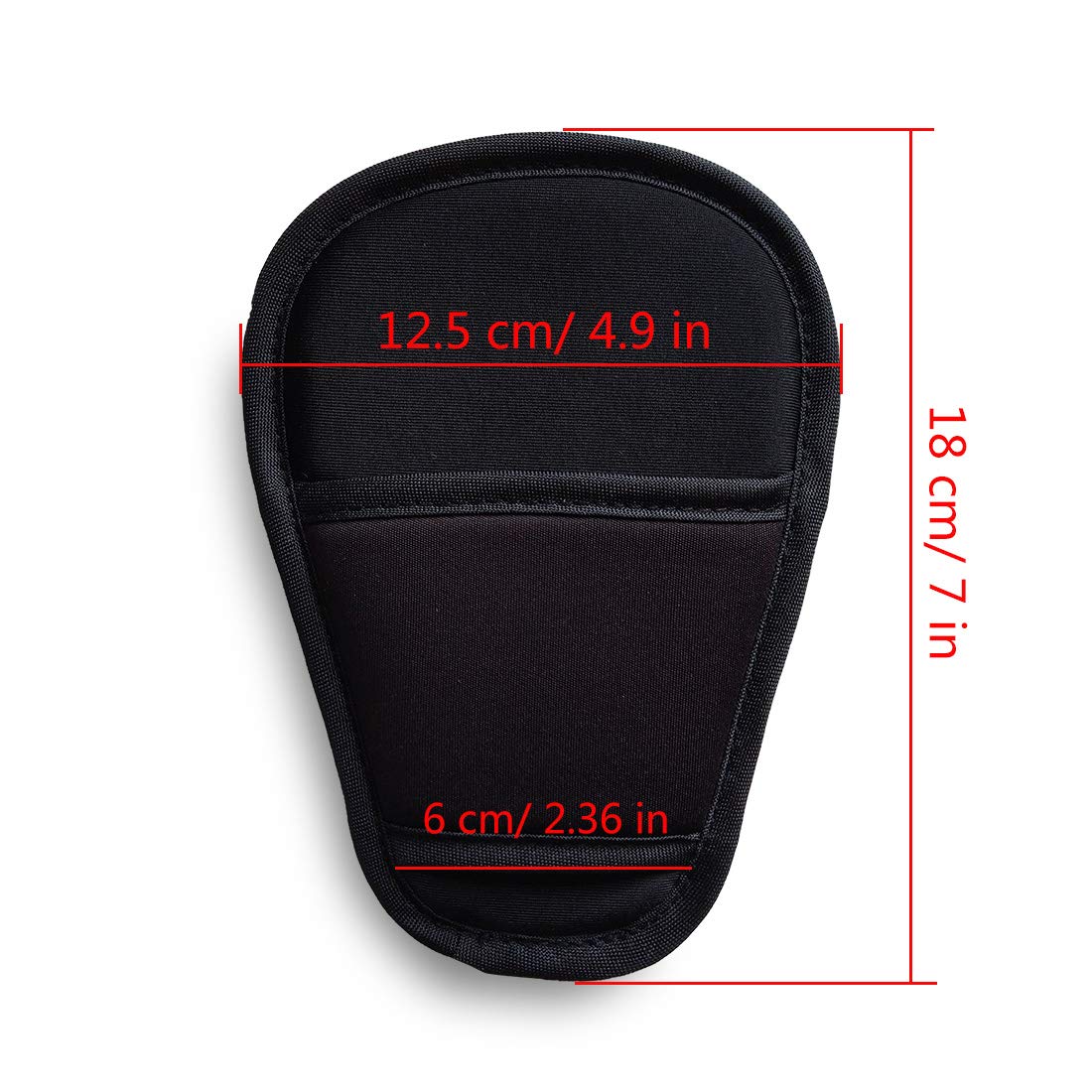 SeedFuture Baby Stroller Seatbelt Crotch Cushion Black 2 Piece, Universal Pram Belt Pads for Newborns Infants Kids, Pushchair Seat Belt Crotch Covers