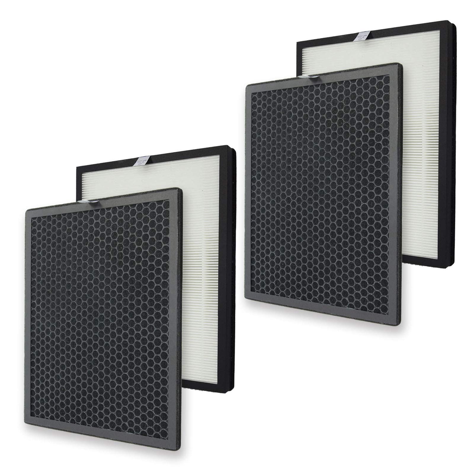 PUREBURG Replacement True HEPA Filter Kit Compatible with Alexapure Breeze Air Purifier Model 3049 AP-B102,H13 Activated carbon Filter Air Clean PM2.5 Odor smoke VOCs,2-Pack