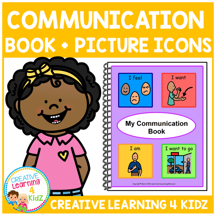 Communication Book w/ Picture Icons Special Education