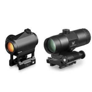 Vortex Optics Crossfire Red Dot Sight (CF-RD2) & 3X Magnifier w/Built-in Flip Mount (VMX-3T)