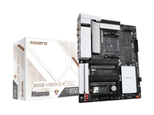 gigabyte b550 vision d-p (am4/ amd/ b550/ atx/dual m.2/ sata 6gb/s/usb 3.2 type-c/thunderbolt 3/ wifi 6/ dual 2.5gbe lan/pcie 4.0/ motherboard)