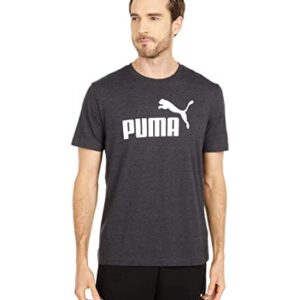 PUMA mens Essentials Heather Tee Shirt, Cotton Black, X-Large US