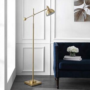 Safavieh FLL4073A Lighting Dagen Brass Gold Adjustable (LED Bulb Included) Floor Lamp