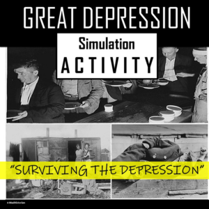 the great depression unit activity- "surviving the great depression"