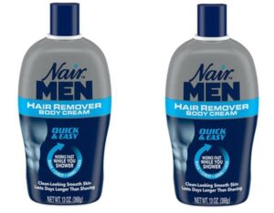 nair hair remover for men hair remover body cream, 13 oz (2-pack)