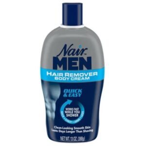 Nair Hair Remover for Men Hair Remover Body Cream, 13 oz (2-Pack)