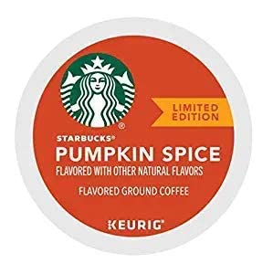 starbuck's pumpkin spice keurig k-cups (72-.36 oz)