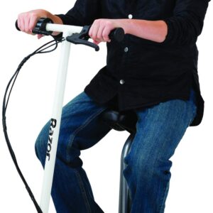 Razor E200S Electric Scooter - 8" Air-filled Tires, 200-Watt Motor, Up to 12 mph and 40 min of Ride Time, White