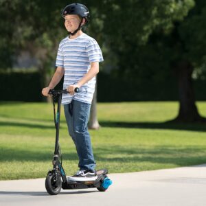 Razor Power Core E100 Electric Scooter - Black Deck - Blue - FFP