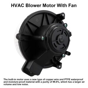 Youxmoto 700270 HVAC Blower Motor with Fan Cage Ford Fusion 2010-2012, Fit for Lincoln MKZ 2010-2012, Fit for Mercury Milan 2010-2011, 75874 PM9381