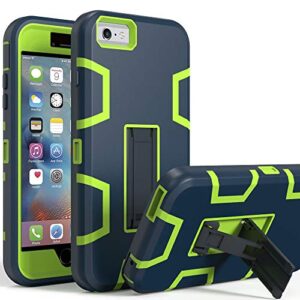 iphone 6s plus case,iphone 6 plus case,kickstand case for iphone 6s plus, anti-scratch anti-fingerprint heavy duty protection shockproof rugged cover for 5.5inch iphone 6s plus-navy
