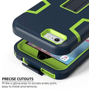 iPhone 6s Plus Case,iPhone 6 Plus Case,Kickstand Case for iPhone 6s Plus, Anti-Scratch Anti-Fingerprint Heavy Duty Protection Shockproof Rugged Cover for 5.5inch iPhone 6s Plus-Navy