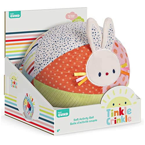 GUND Baby Tinkle Crinkle Soft Activity Ball Plush, 7"