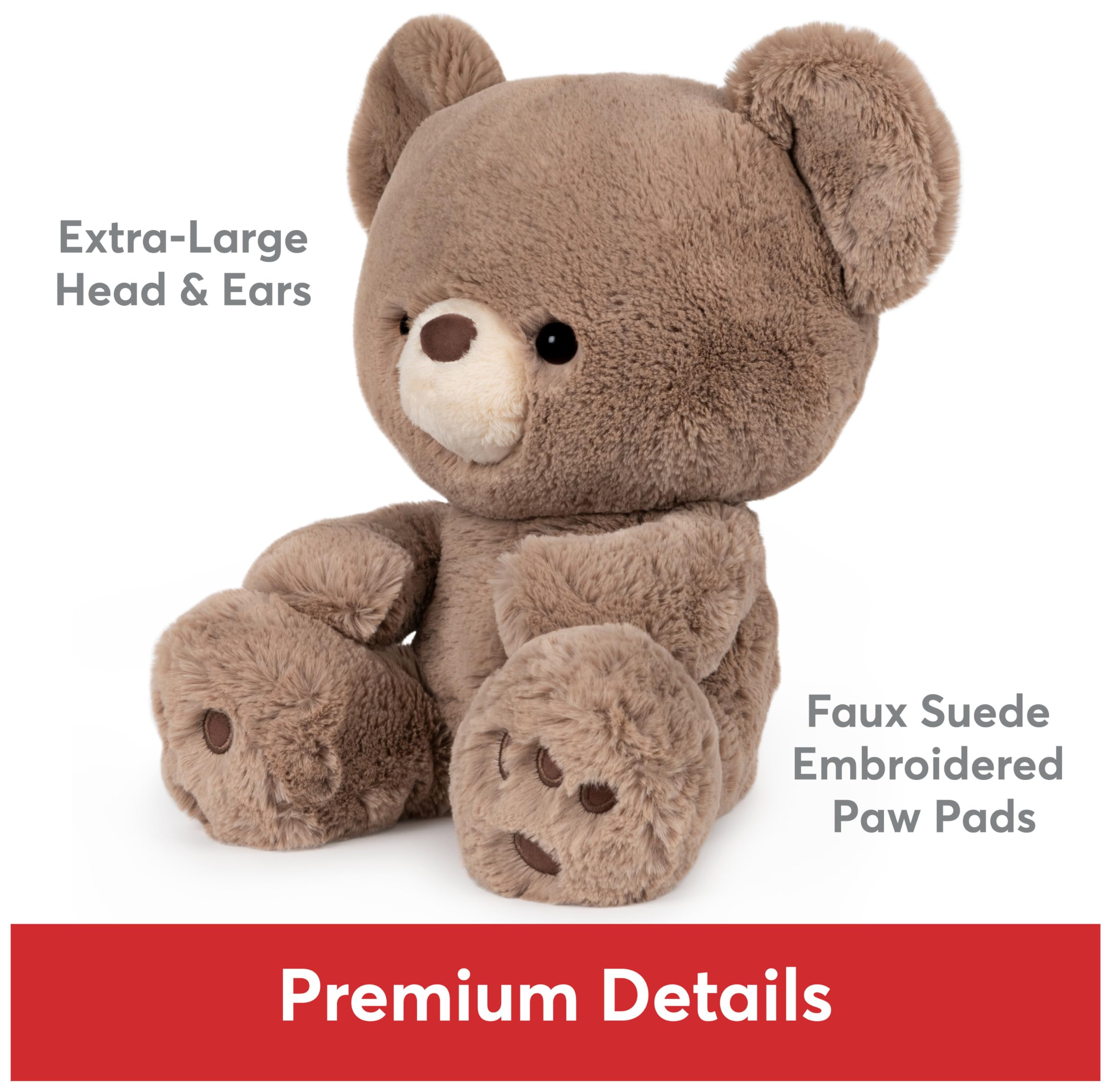 GUND Kai Teddy Bear, Premium Plush Toy Stuffed Animal for Ages 1 & Up, Taupe/Light Brown, 12"