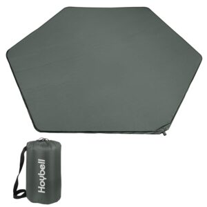 hoybell playpen mattress, compatible with regalo my play play yard, self inflatable comfortable with carry case - dark grey