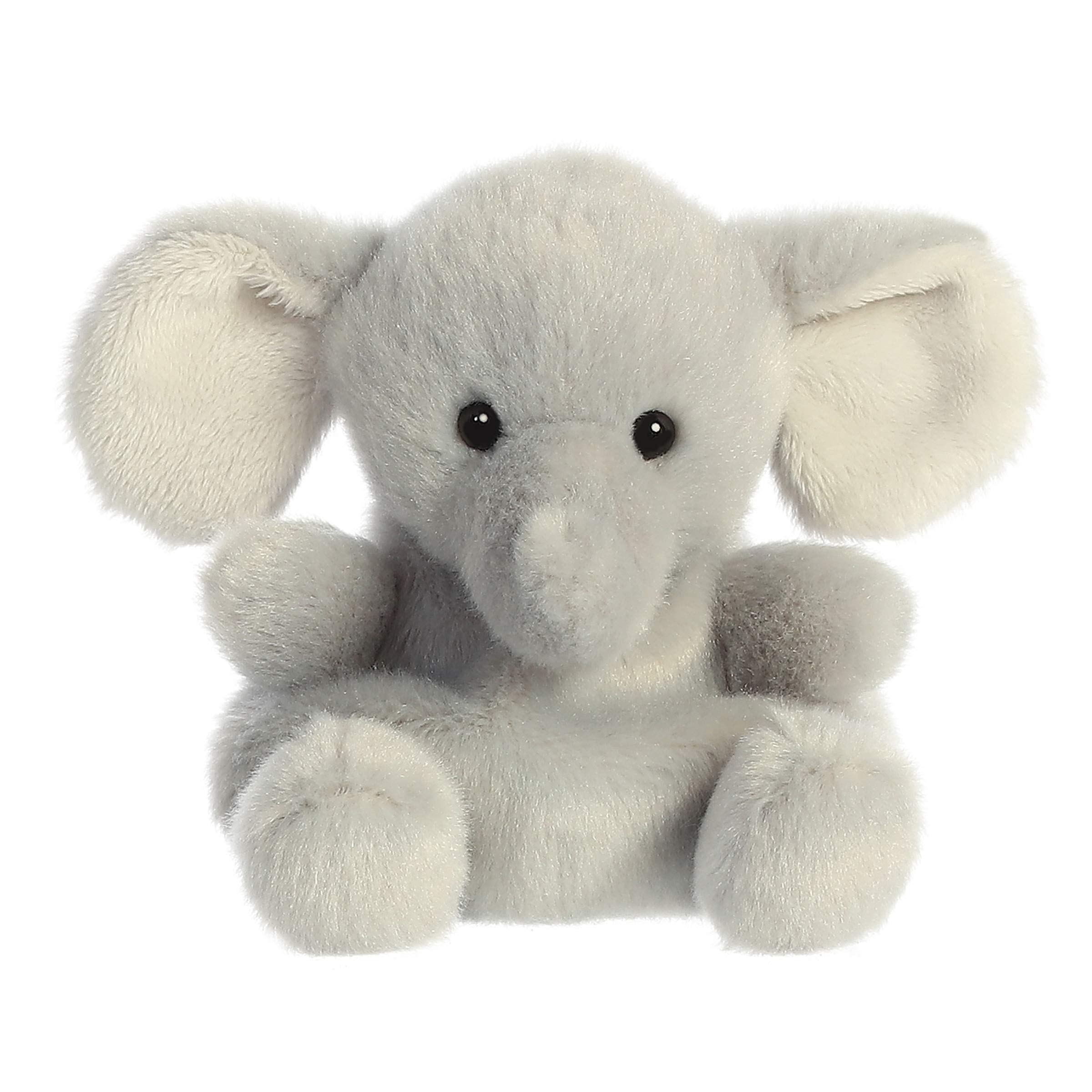 Aurora® Adorable Palm Pals™ Stomps Elephant™ Stuffed Animal - Pocket-Sized Play - Collectable Fun - Gray 5 Inches