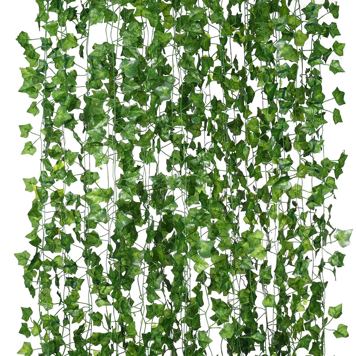 118 FT Artificial Ivy Garland, Fake Ivy Leaves Fake Leaf Plants Vine Hanging Garland Ivy Foliage Leaves for Wedding Party Kitchen Office Outdoor Greenery Wall Décor, Style 3