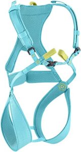 edelrid fraggle iii kid's full body climbing harness - icemint 2x-small