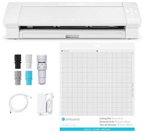 silhouette cameo 4 plus 15 inch version - 15" cutting mat, power cords, built in roll feeder, silhouette studio software