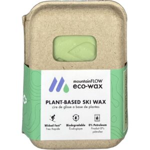 mountainflow plant-based, biodegradable, petroleum free ski/snowboard hot wax, cold (-5 to 15f | -21 to -9c)