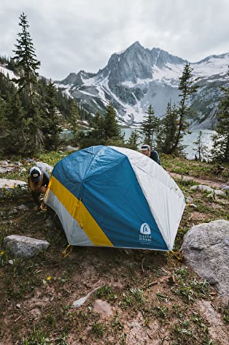 Sierra Designs Meteor Lite, Freestanding Lightweight Backpacking & Camping Tent with 2 Doors/Vestibules, Stargazer Rain Fly, Aluminum Poles (3-Person)