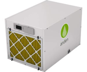 anden / aprilaire grow-optimized industrial dehumidifier, 210 pints/day 240v, white