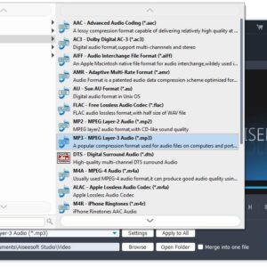 Audio Converter - Edit and convert your sound and music files to other audio formats - easy audio editing software - compatible with Windows 10, 8 and 7