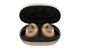 ausounds au-stream hybrid bluetooth true wireless hybrid active noise cancelling earbuds with touch controls, wireless charging case, and premium dynamic drivers, gold