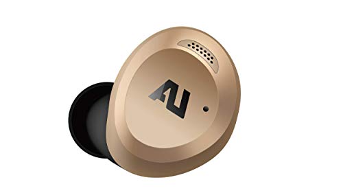 ausounds AU-Stream Hybrid Bluetooth True Wireless Hybrid Active Noise Cancelling Earbuds with Touch Controls, Wireless Charging Case, and Premium Dynamic Drivers, Gold