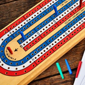 60 Pieces Plastic Cribbage Pegs Tapered Board Pegs Replacement for Cribbage Traditional Board Game, 5 Colors