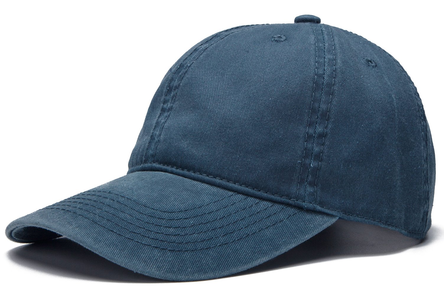 Edoneery Men Women Baseball Cap-Low Profile Adjustable Washed Cotton Golf Dad Hat Navy