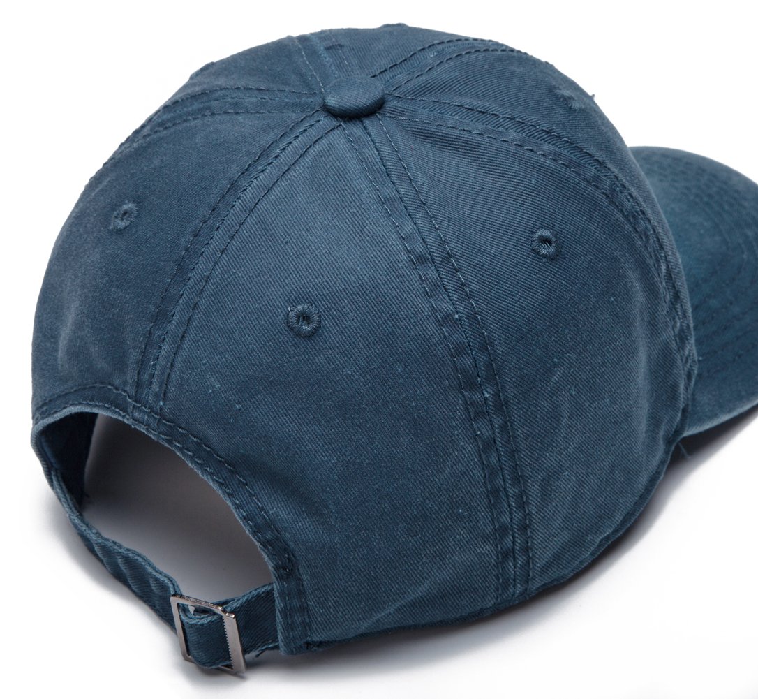 Edoneery Men Women Baseball Cap-Low Profile Adjustable Washed Cotton Golf Dad Hat Navy