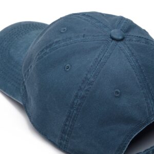 Edoneery Men Women Baseball Cap-Low Profile Adjustable Washed Cotton Golf Dad Hat Navy