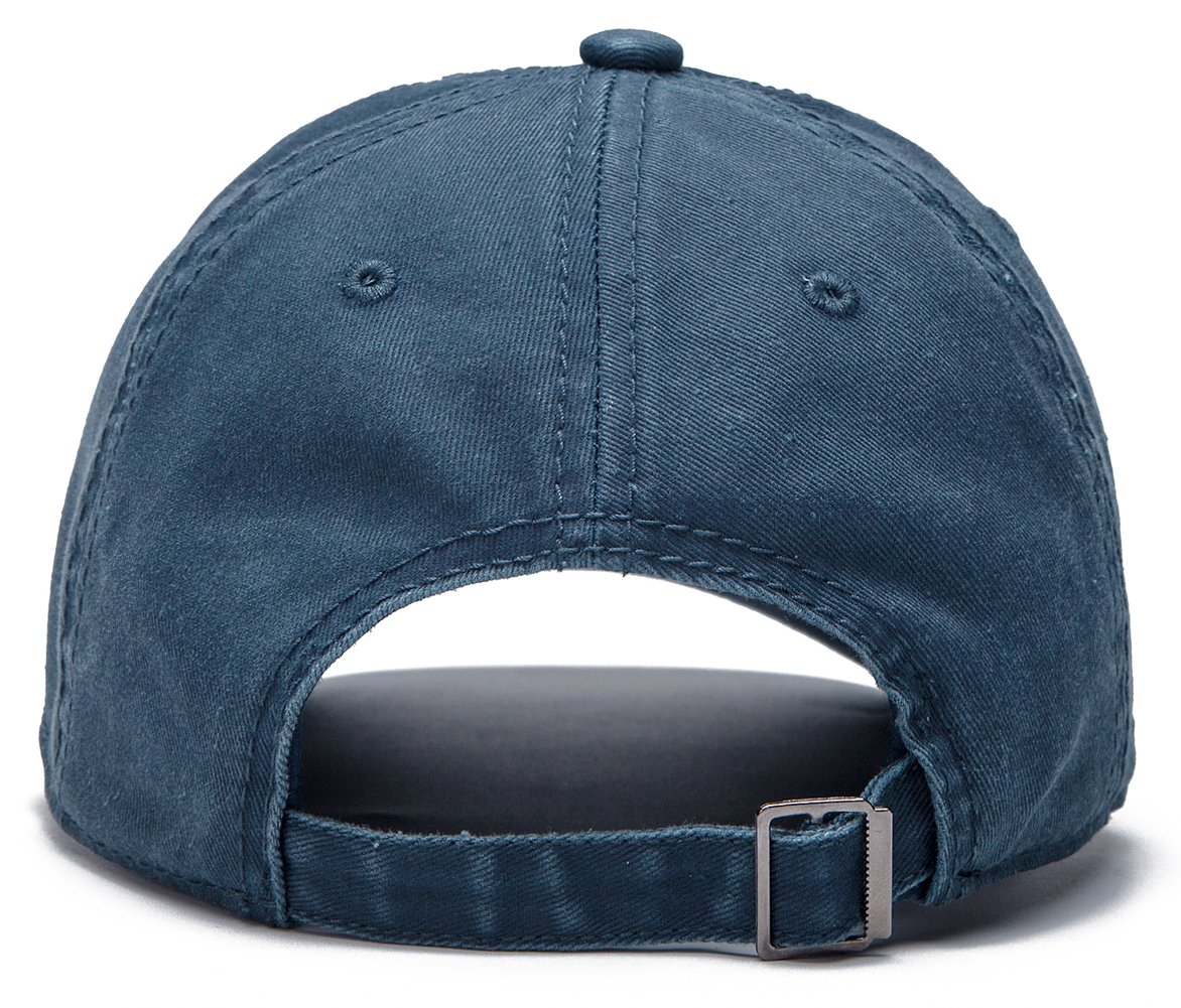 Edoneery Men Women Baseball Cap-Low Profile Adjustable Washed Cotton Golf Dad Hat Navy