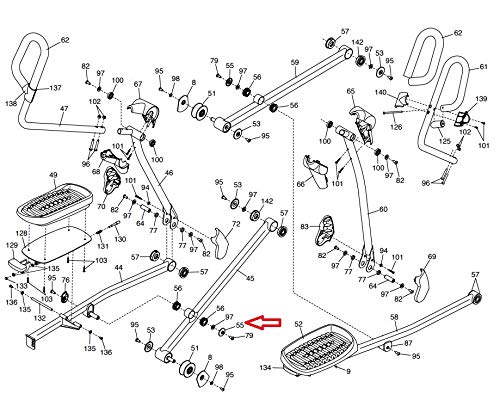 Icon Health & Fitness, Inc. Small Axle Cover 379978 Works with FreeMotion ProForm NordicTrack Elliptical