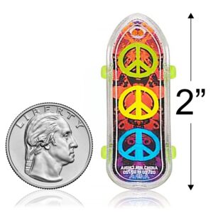 ArtCreativity Mini Finger Skateboards for Kids (Bulk Pack of 144) Durable Finger Boards in Assorted Designs, 2 Inch Fingerboard Skateboard Party Favors, Goody Bag Fillers