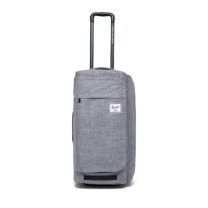 herschel wheelie outfitter 70l luggage, raven crosshatch