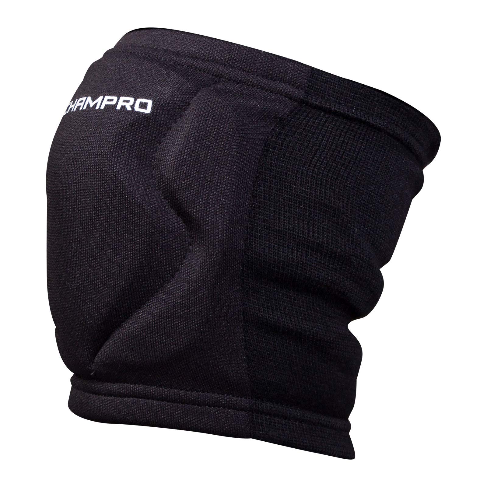 Champro MVP Low-Profile Volleyball Kneepad, Medium, Black, A3001BM