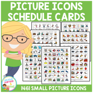 picture icons schedule cards special education autism pcs