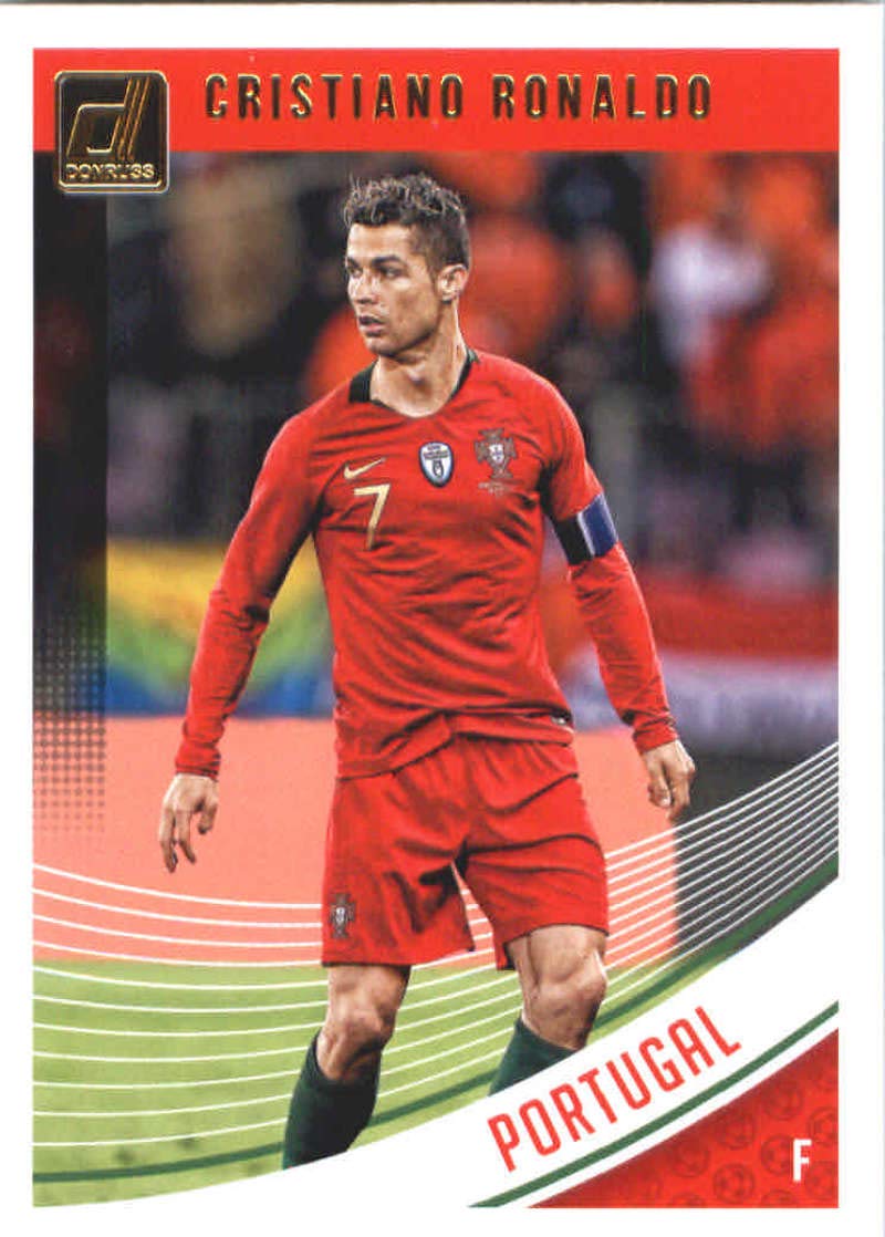 2018-19 Donruss Soccer #158 Cristiano Ronaldo Portugal Official Panini 2018-2019 Futbol RC Card