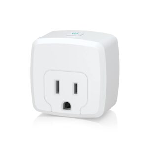 hbn smart plug mini 15a, wifi smart outlet works with alexa, google home assistant, remote control with timer function, no hub required, etl certified, 2.4g wifi only, 1-pack