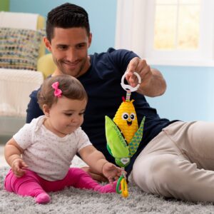 Lamaze John Deere Clip n Go, Corn E. Cobb Baby Clip On Toy, Multi