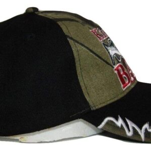 Trade Winds Redneck Hillbilly Kiss My Bass Black/Camo Camouflage Fishing Cap #1 CAP920 Hat