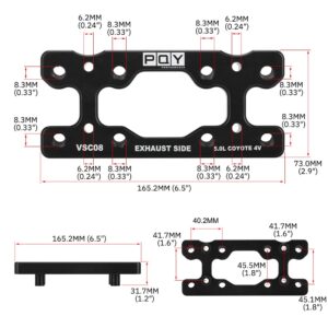 PQY Engine Valve Spring Compressor Tool Compatible with Modular Ford F-150 5.0L Mustang Coyote 4 Valve Engine Trac Magnetic Screw Retainer Black