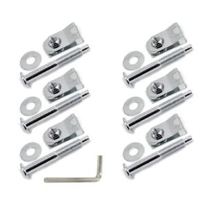 truck bed mounting hardware kit set of 6 bolts, washers, captured nuts replacement for 1997-2014 ford f-150 2006-2008 lincoln mark lt replaces 924-313 w708605-s436 w709424-s901