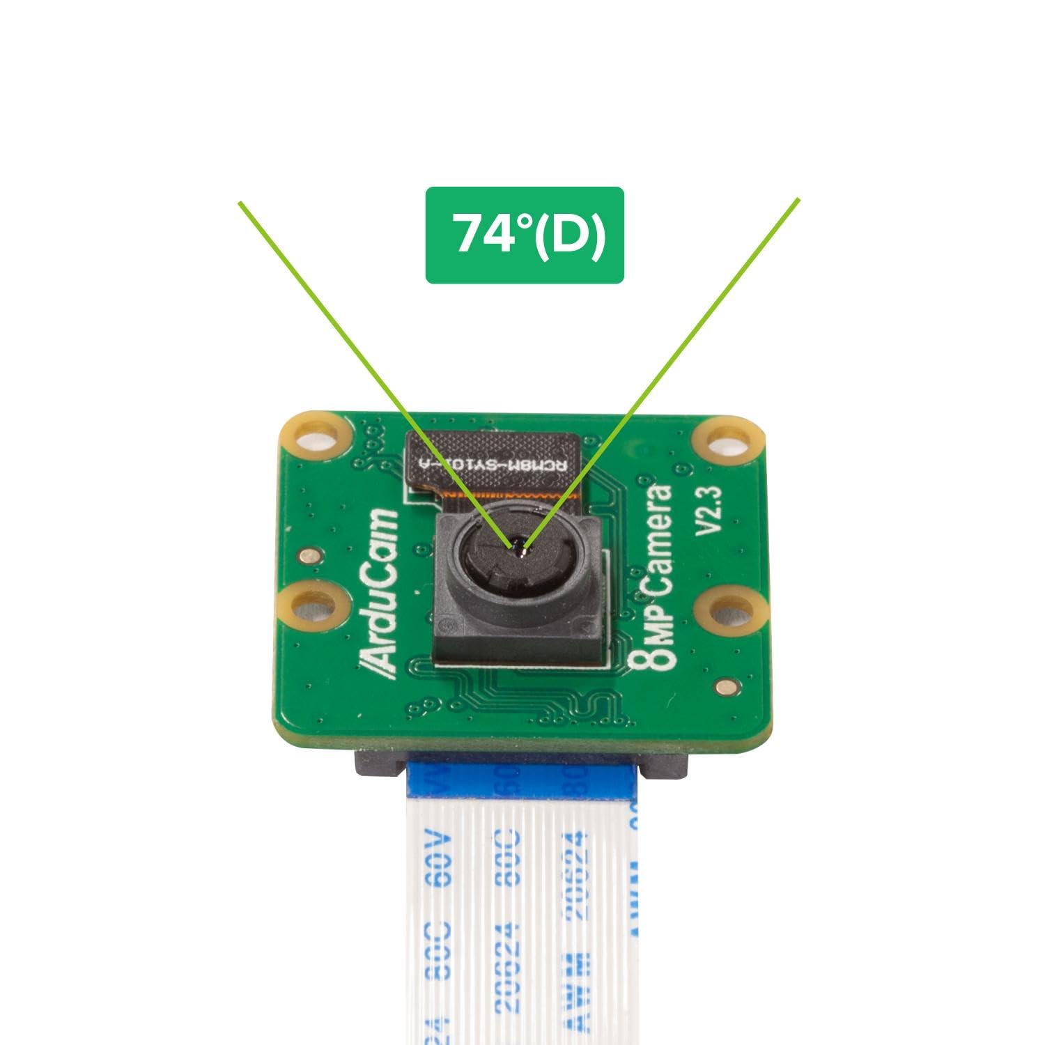 Arducam for Raspberry Pi Camera Module V2-8 Megapixel,1080p (RPI-CAM-V2 + 5.9"/150mm Flex Cable + Pi Zero Cable)